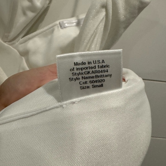 Katie May white Brittany gown in silver duster ivory - Picture 10 of 10